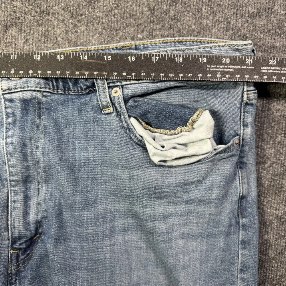 Levis 502 Jeans Mens 42x26 Blue Regular Taper Fit Denim